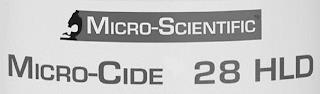 MICRO-SCIENTIFIC MICRO-CIDE 28 HLD trademark