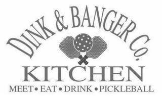 DINK & BANGER CO. KITCHEN MEET · EAT · DRINK · PICKLEBALL trademark