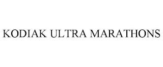 KODIAK ULTRA MARATHONS trademark