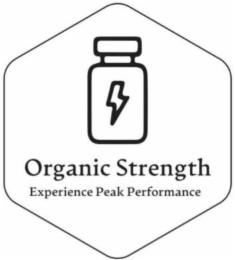 ORGANIC STRENGTH EXPERIENCE PEAK PERFORMANCE trademark