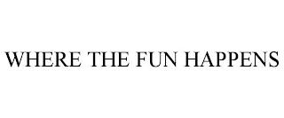 WHERE THE FUN HAPPENS trademark