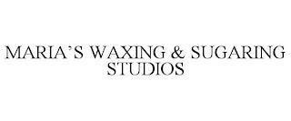 MARIA'S WAXING & SUGARING STUDIOS trademark