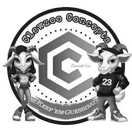 CLEWZOO CC CONCEPTS CLEWMINATI CREW KEEP 'EM GUESSING 23 23 'EM GUESSING 23 23 trademark