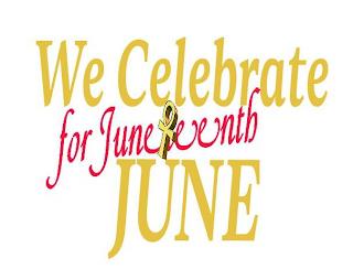 WE CELEBRATE JUNE FOR JUNETEENTH trademark