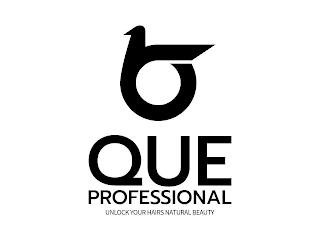 QUE PROFESSIONAL UNLOCK YOUR HAIRS NATURAL BEAUTY trademark