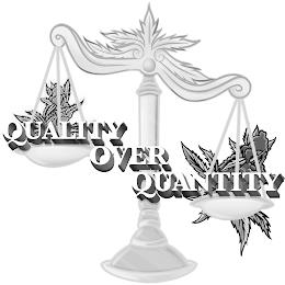 QUALITY OVER QUANTITY trademark