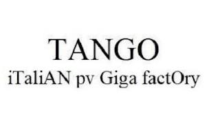 TANGO ITALIAN PV GIGA FACTORY trademark