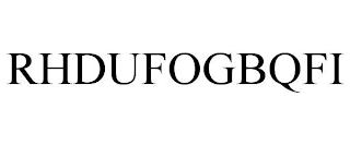 RHDUFOGBQFI trademark