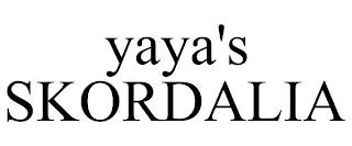 YAYA'S SKORDALIA trademark