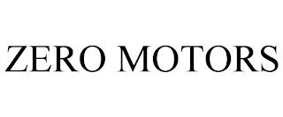 ZERO MOTORS trademark