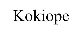 KOKIOPE trademark