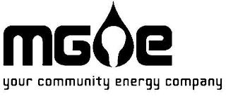 MG E YOUR COMMUNITY ENERGY COMPANY trademark