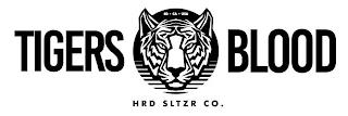 TIGERS BLOOD HRD SLTZER CO. SD · CA · USA trademark