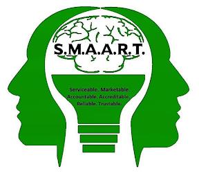 S.M.A.A.R.T. SERVICEABLE. MARKETABLE. ACCOUNTABLE. ACCREDITABLE. RELIABLE. TRUSTABLE. trademark