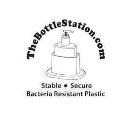 THEBOTTLESTATION.COM STABLE · SECURE BACTERIA RESISTANT PLASTIC trademark