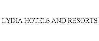 LYDIA HOTELS AND RESORTS trademark