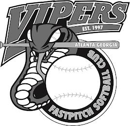 VIPERS EST. 1997 ATLANTA GEORGIA FASTPITCH SOFTBALL CLUB trademark