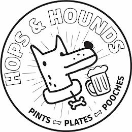 HOPS & HOUNDS PINTS PLATES POOCHES trademark