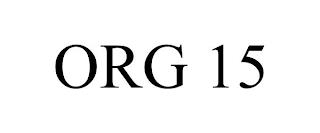 ORG 15 trademark