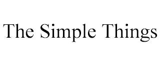 THE SIMPLE THINGS trademark