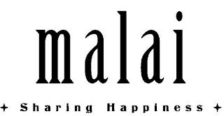 MALAI + SHARING HAPPINESS + trademark