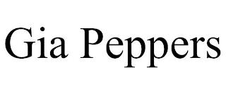 GIA PEPPERS trademark