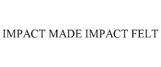 IMPACT MADE IMPACT FELT trademark