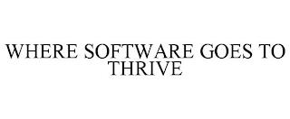 WHERE SOFTWARE GOES TO THRIVE trademark