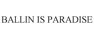 BALLIN IS PARADISE trademark