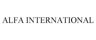 ALFA INTERNATIONAL trademark