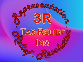 3R TAX RELIEF INC · REPRESENTATION · RESOLUTION · RELIEF trademark