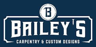 B BAILEYS CARPENTRY & CUSTOM DESIGN trademark