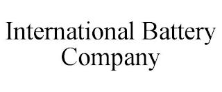 INTERNATIONAL BATTERY COMPANY trademark