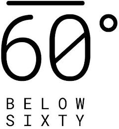 60° BELOW SIXTY trademark