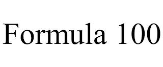 FORMULA 100 trademark