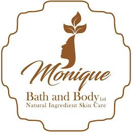 MONIQUE BATH AND BODY LTD NATURAL INGREDIENT SKIN CARE trademark