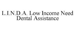 L.I.N.D.A. LOW INCOME NEED DENTAL ASSISTANCE trademark