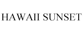 HAWAII SUNSET trademark