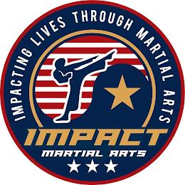 IMPACTING LIVES THROUGH MARTIAL ARTS IMPACT MARTIAL ARTS trademark