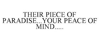 THEIR PIECE OF PARADISE...YOUR PEACE OF MIND..... trademark