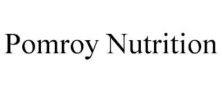 POMROY NUTRITION trademark