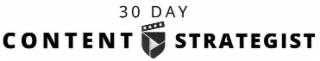 30 DAY CONTENT STRATEGIST trademark