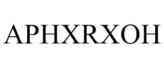 APHXRXOH trademark