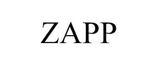 ZAPP trademark