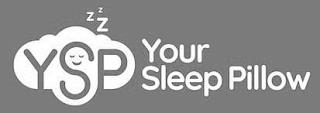 YSP YOUR SLEEP PILLOW ZZZ trademark