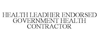 HEALTH LEADHER ENDORSED GOVERNMENT HEALTH CONTRACTOR trademark