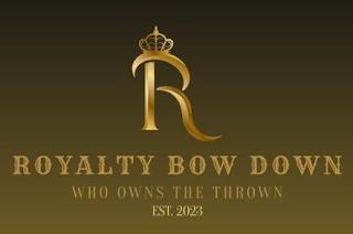 R ROYALTY BOW DOWN WHO OWNS THE THROWN EST.2023 trademark