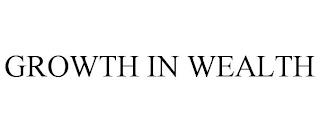 GROWTH IN WEALTH trademark