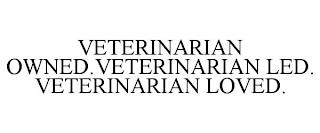 VETERINARIAN OWNED.VETERINARIAN LED. VETERINARIAN LOVED. trademark