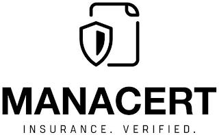 MANACERT INSURANCE. VERIFIED. trademark